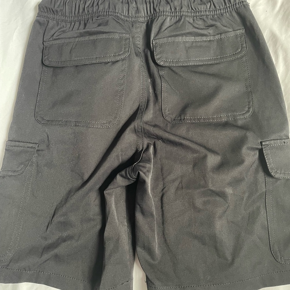 boys gray iron co shorts
